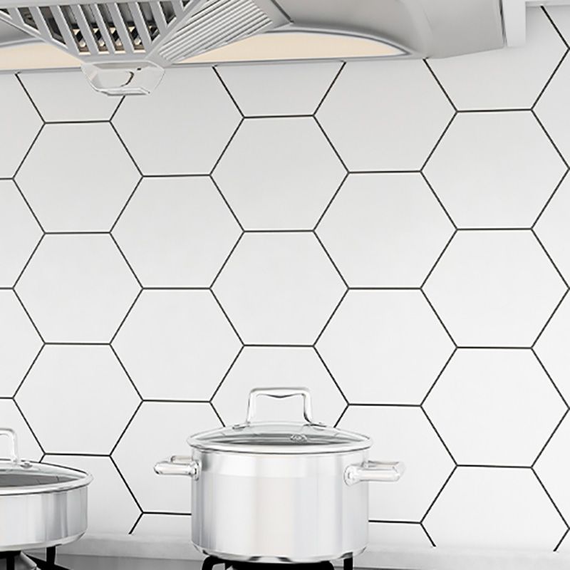 Modern peel and stick PVC tile grid pattern self-adhesive wallpaper
