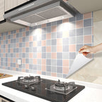 Modern peel and stick PVC tile grid pattern self-adhesive wallpaper
