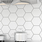 Modern peel and stick PVC tile grid pattern self-adhesive wallpaper