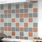 Modern peel and stick PVC tile grid pattern self-adhesive wallpaper