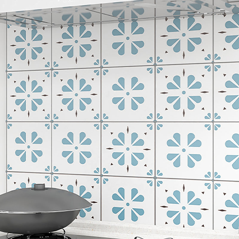 Modern peel and stick PVC tile grid pattern self-adhesive wallpaper