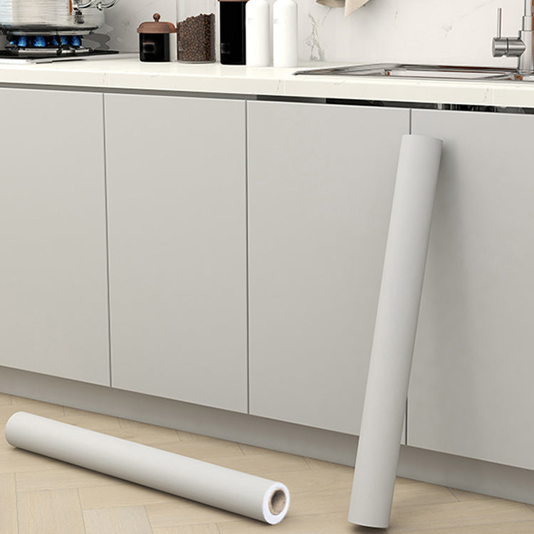 Modern Peel-and-Stick Wall Tile PVC Wallpaper for Kitchen and Bathroom