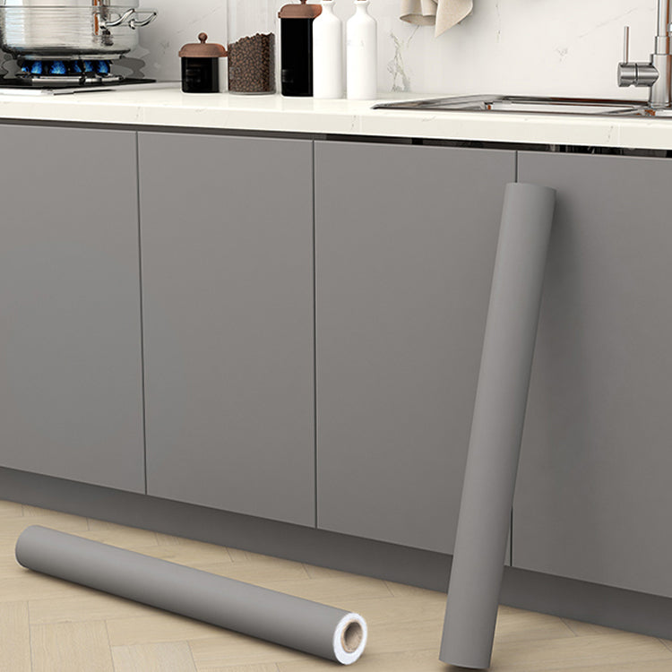 Modern Peel-and-Stick Wall Tile PVC Wallpaper for Kitchen and Bathroom