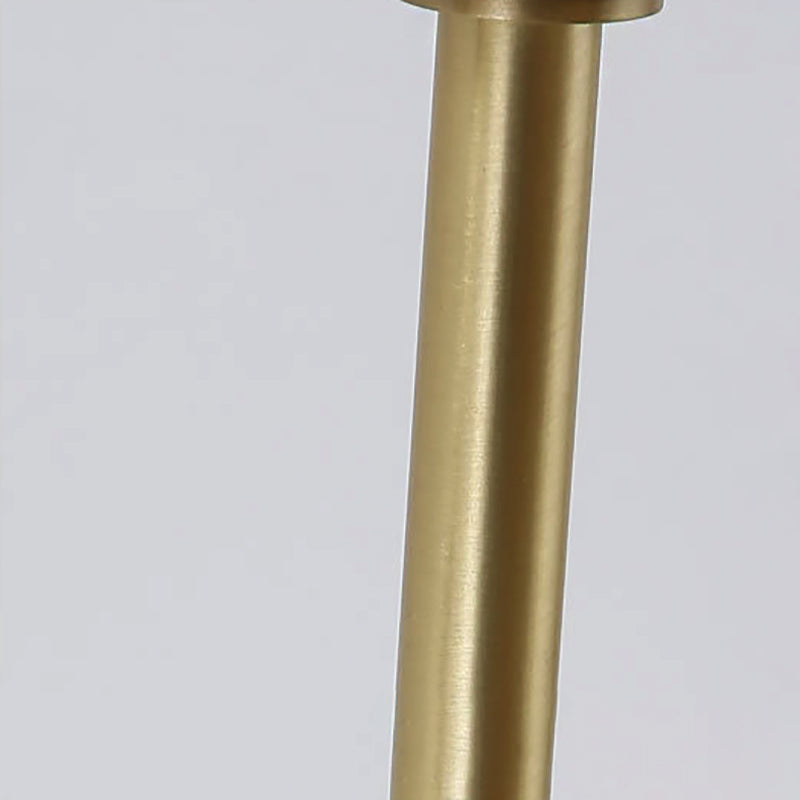 Modernist Dome Wall Light with Clear Crystal Shade in Brass Finish