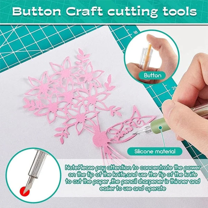 Morandi Cartoon Pattern Ceramic Safety Knife Pen