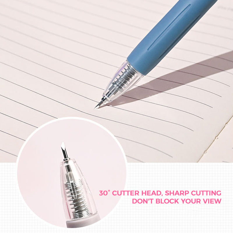Morandi Cartoon Pattern Ceramic Safety Knife Pen