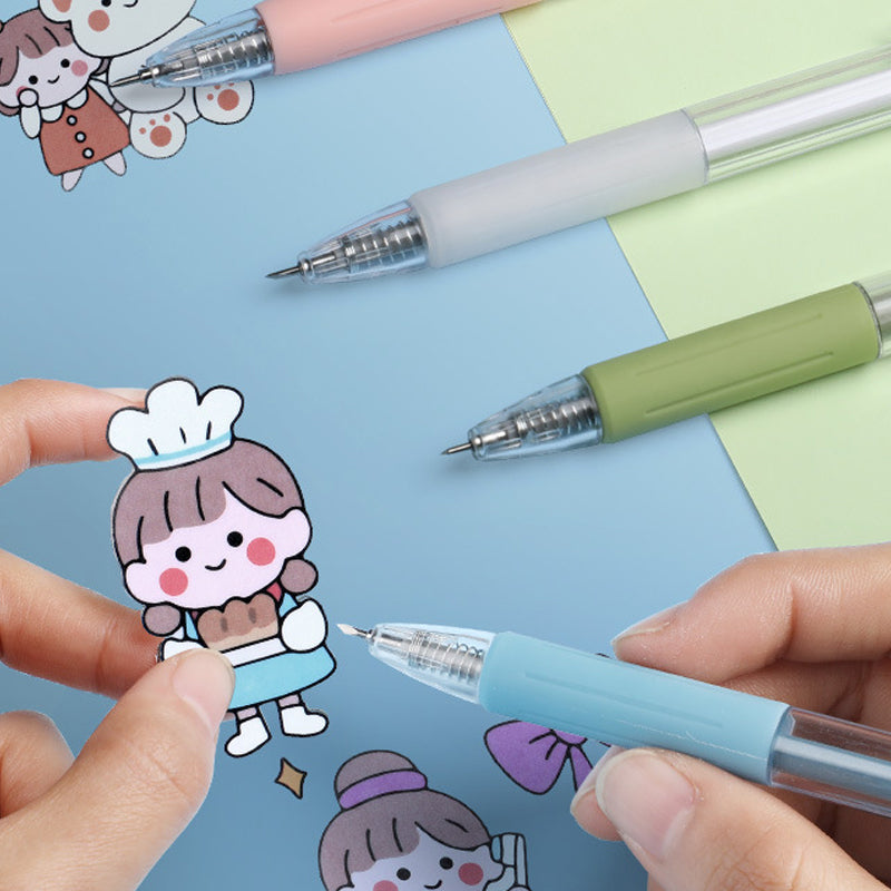 Morandi Cartoon Pattern Ceramic Safety Knife Pen