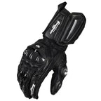 Boneroshop | Motorcycle Gloves RidePro Carbon | Wind & Waterproof | Touchscreen Compatible | Genuine Leather Protectors 