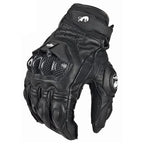 Boneroshop | Motorcycle Gloves RidePro Carbon | Wind & Waterproof | Touchscreen Compatible | Genuine Leather Protectors 
