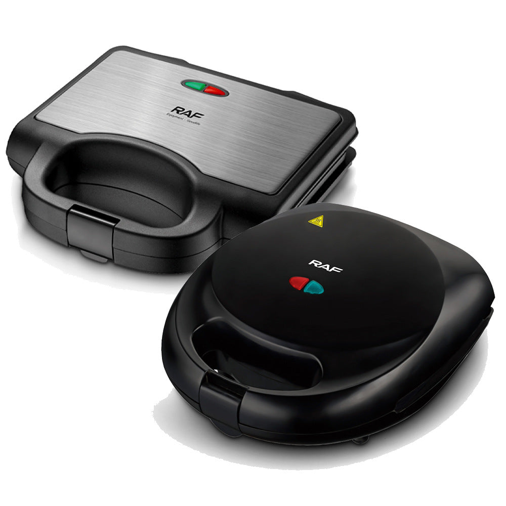 Multi-cavity waffle maker with non-stick plates