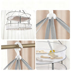 Multi-layer laundry drying nets with edging