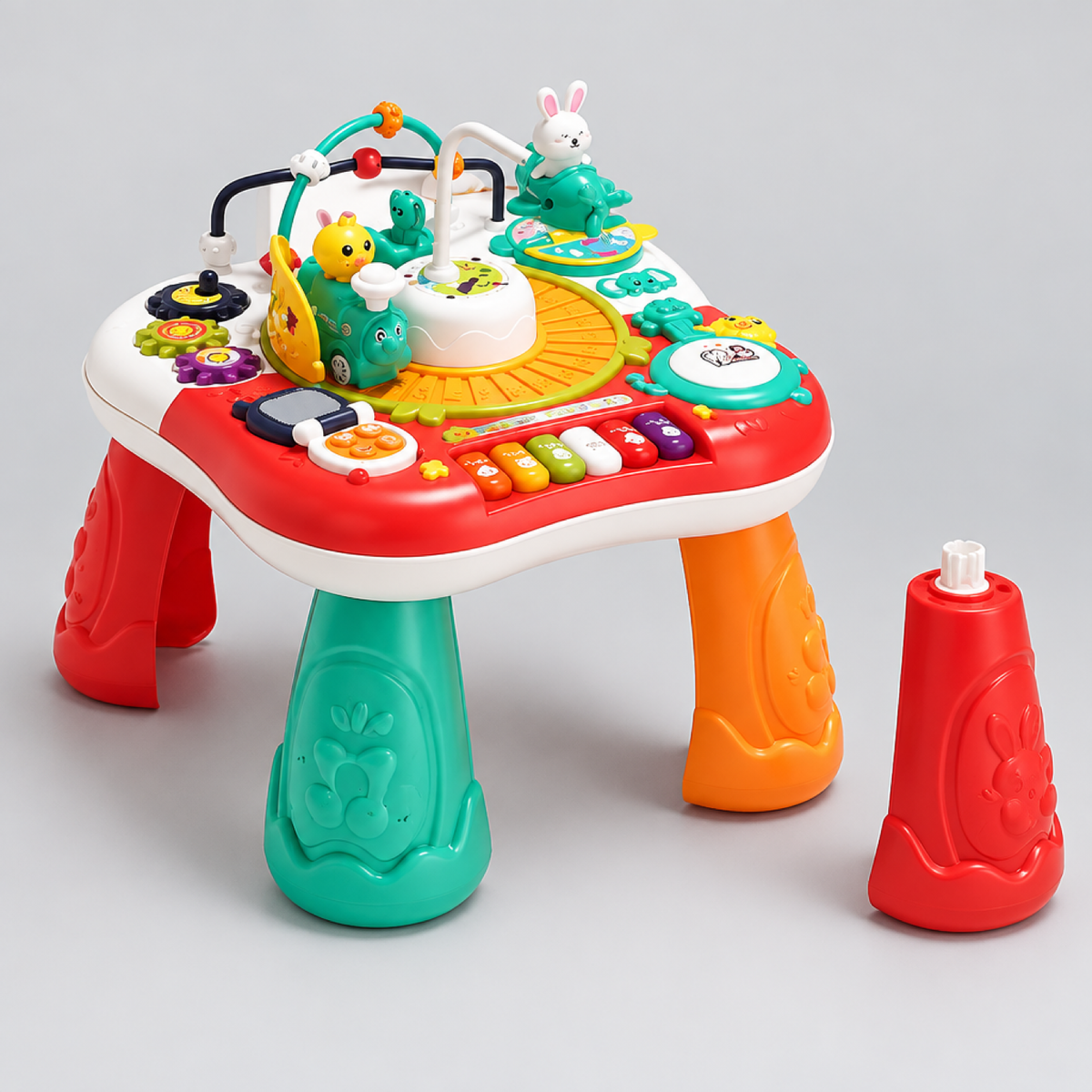 Multifunctional Baby Activity Table with Electric Train
