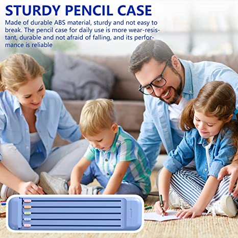 Multifunctional Pencil Case for Kids with 5 Pencils 2B, Eraser and Ruler