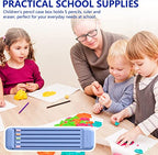 Multifunctional Pencil Case for Kids with 5 Pencils 2B, Eraser and Ruler