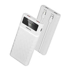 Multifunctional Power Bank with Digital Display and Built-In Cables