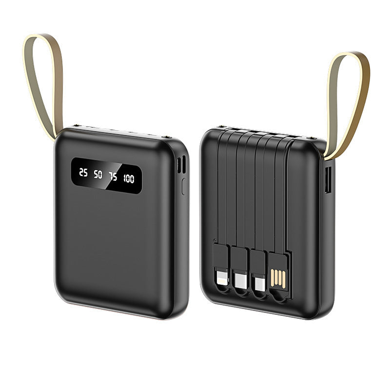 Multifunctional Power Bank with Integrated Cable System