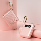 Multifunctional Power Bank with Integrated Cable System