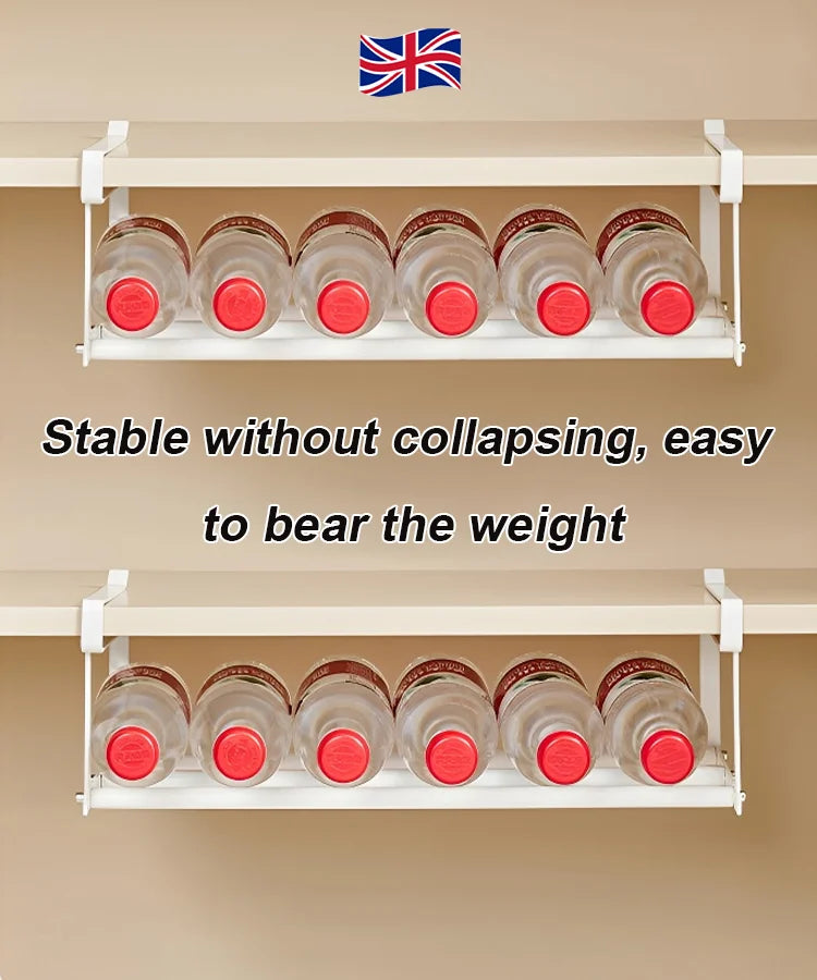 Multifunctional shoe rack with clips in stainless steel for more space in the shoe cupboard