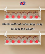 Multifunctional shoe rack with clips in stainless steel for more space in the shoe cupboard