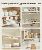 Multifunctional shoe rack with clips in stainless steel for more space in the shoe cupboard