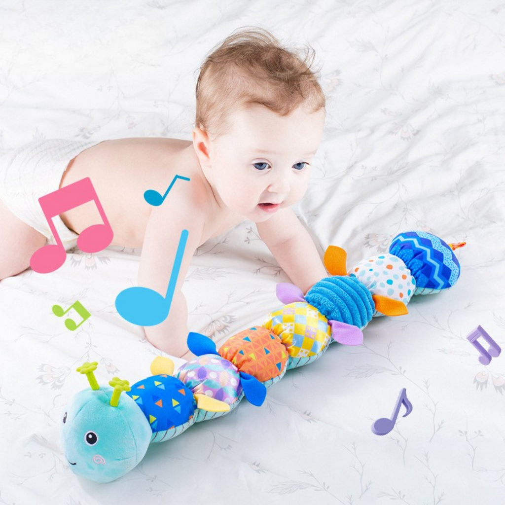 Musical Interactive Caterpillar – Educational Plush Toy for Babies and Toddlers