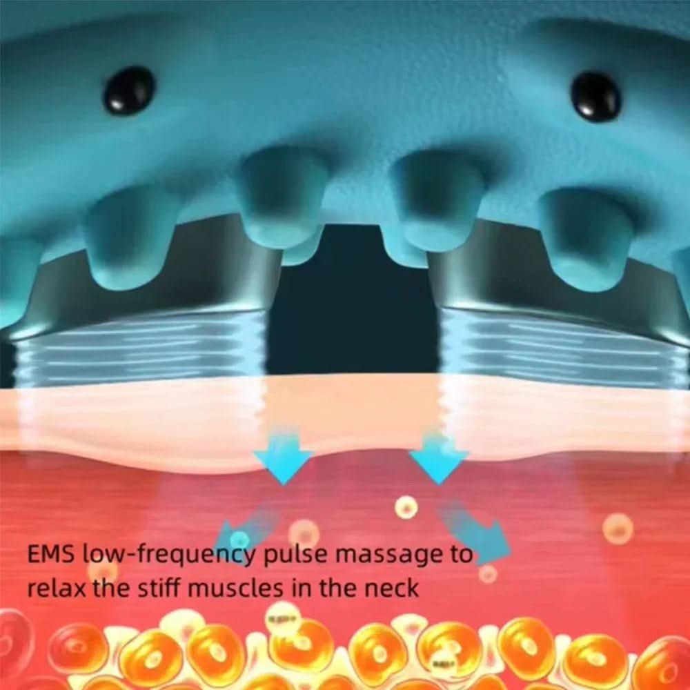 Neck massager with EMS & acupressure