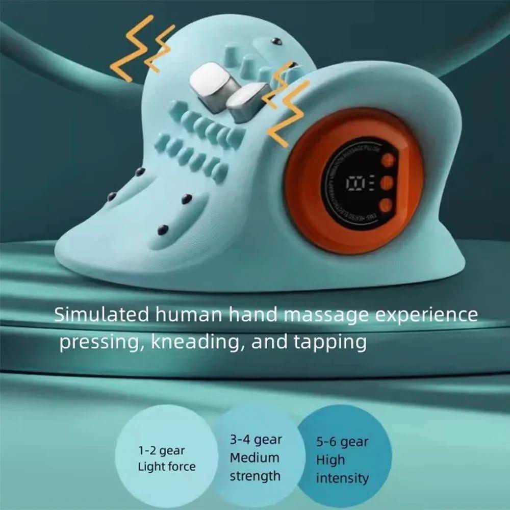 Neck massager with EMS & acupressure