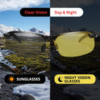 Night driving glasses with yellow lenses – reduce glare and eye strain