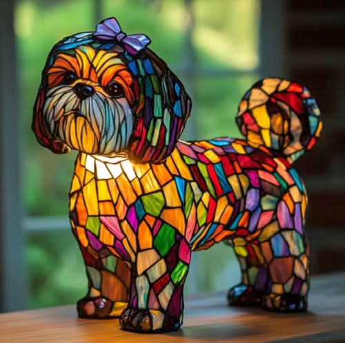 Night Light in Pet Design | Warm Light | USB-Powered with Switch | GlowPaws
