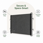 No-drill retractable & foldable safety gate (up to 125 cm)
