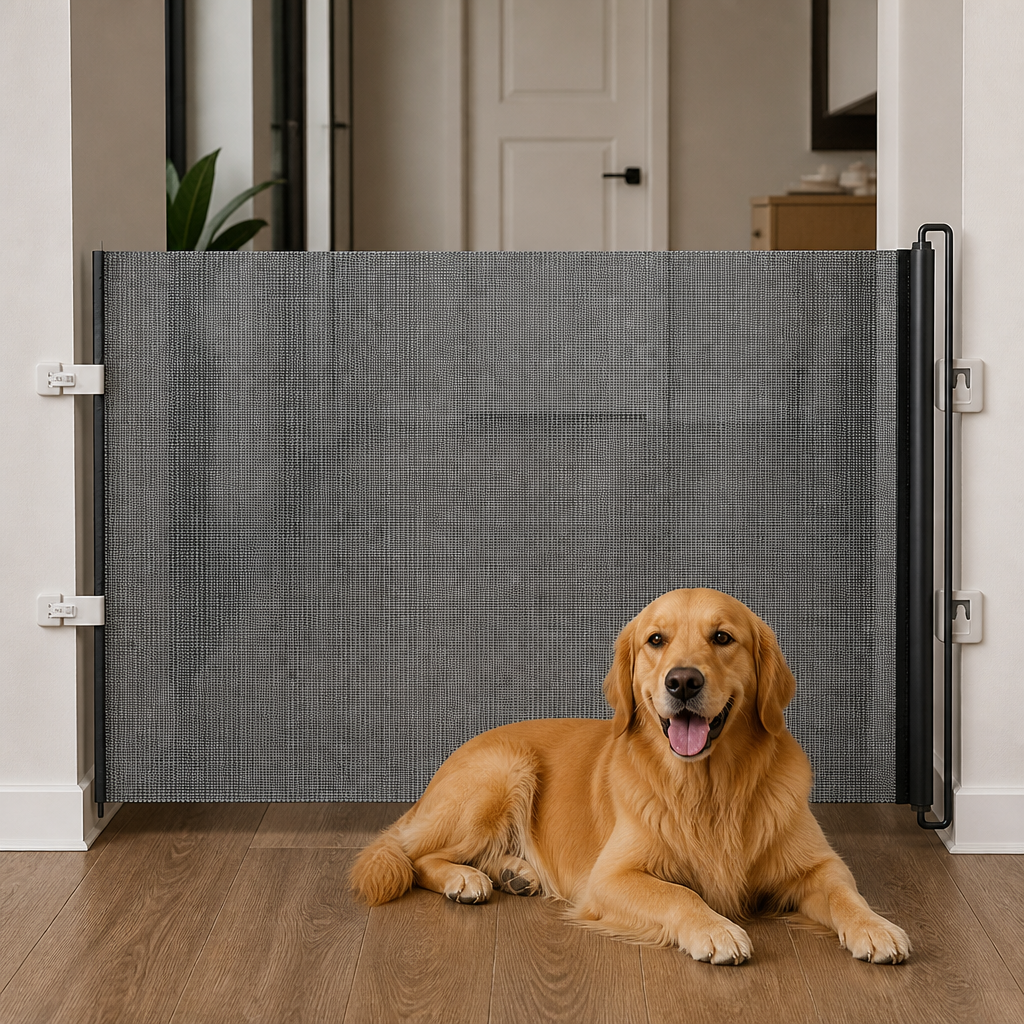 No-drill retractable & foldable safety gate (up to 125 cm)