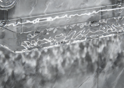 No-Drill Suction Cup Bathroom Wall Shelf