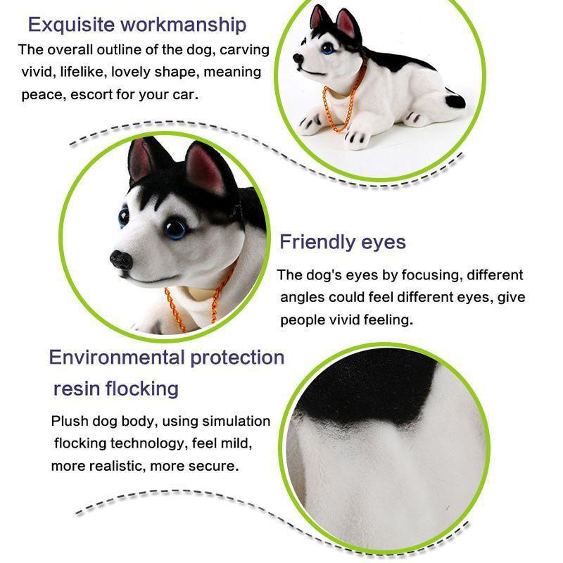Nodding dog car ornament