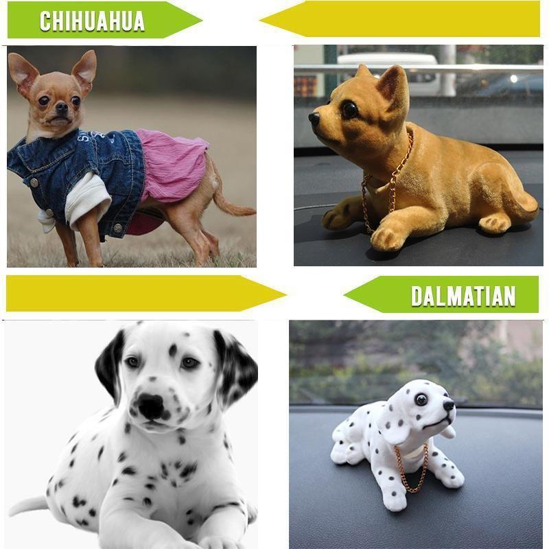 Nodding dog car ornament
