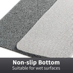Non-Slip Shower Mat – Soft, Safe, Easy to Clean, Customizable Size, Quick Water Drainage