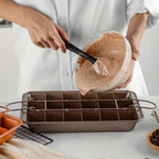 Non-Stick Brownie Pan with 18 Dividers – Aluminium Bakeware