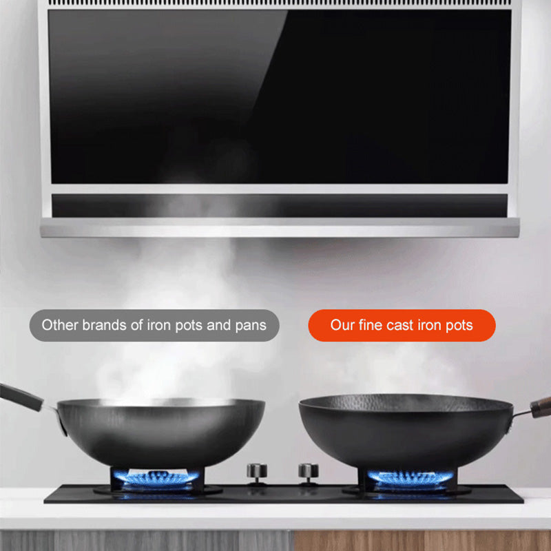 Non-stick iron frying pan