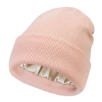 Boneroshop | Noor Silk Winter Hat – Wool & Silk – Anti-Frizz Hair Protection