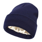 Boneroshop | Noor Silk Winter Hat – Wool & Silk – Anti-Frizz Hair Protection