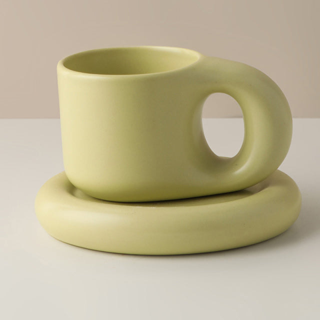 Nordic Ceramic Handmade Mug with Handle