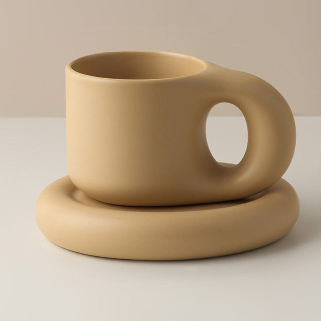 Nordic Ceramic Handmade Mug with Handle