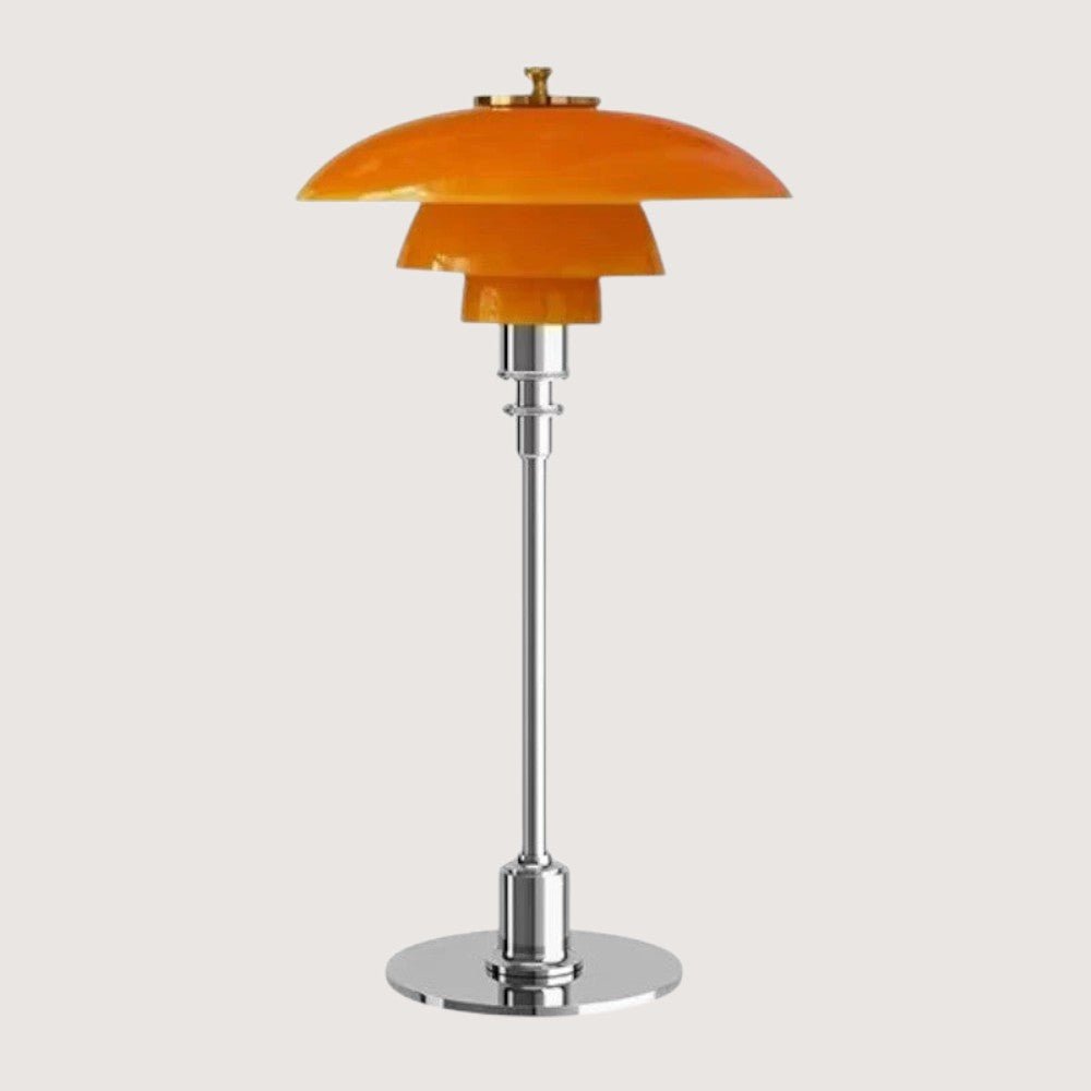 Nordic glass table lamp with warm ambient light