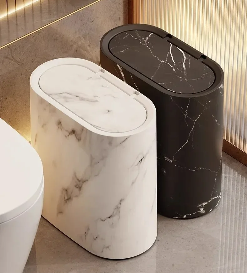 Nordic Marble Design Trash Can Boneroshop