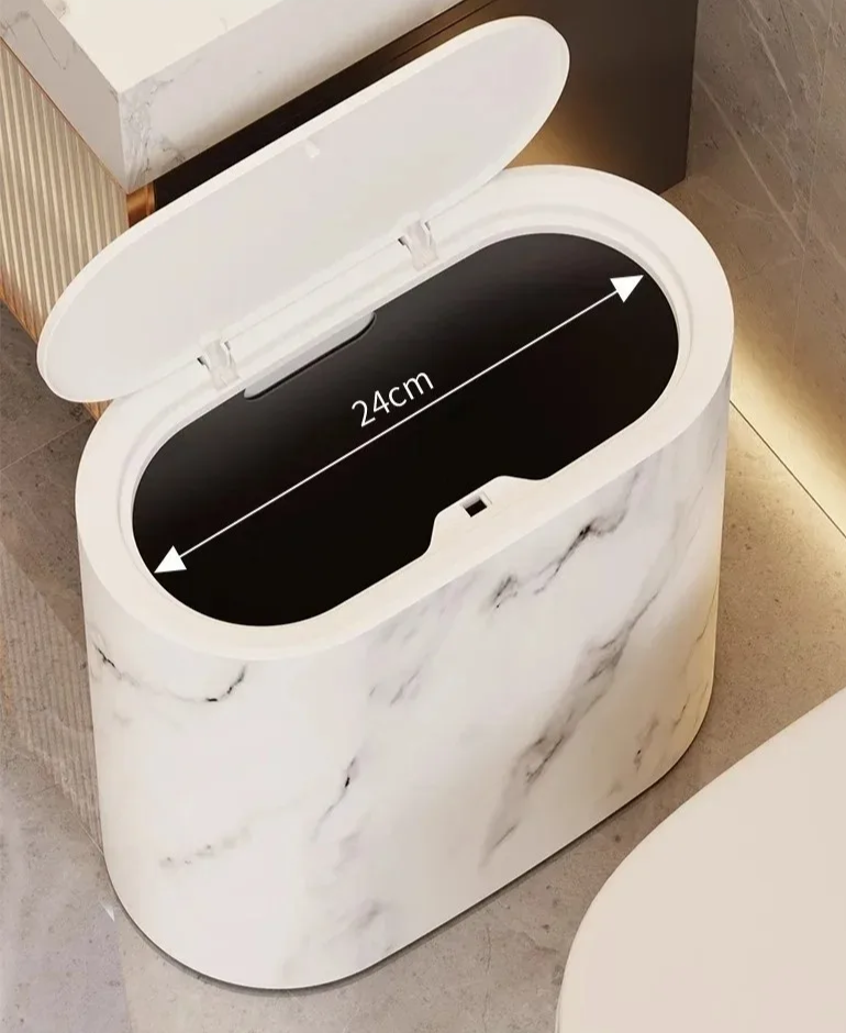Nordic Marble Design Trash Can Boneroshop