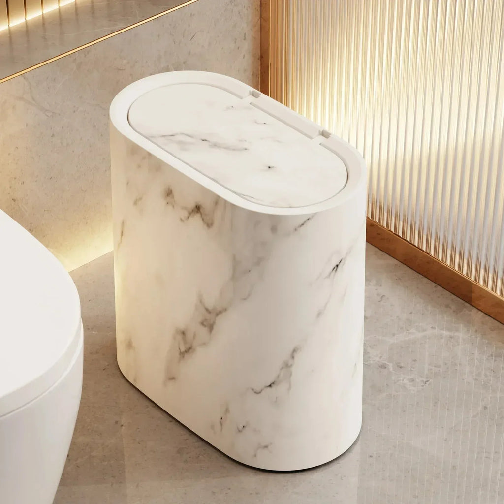 Nordic Marble Design Trash Can Boneroshop