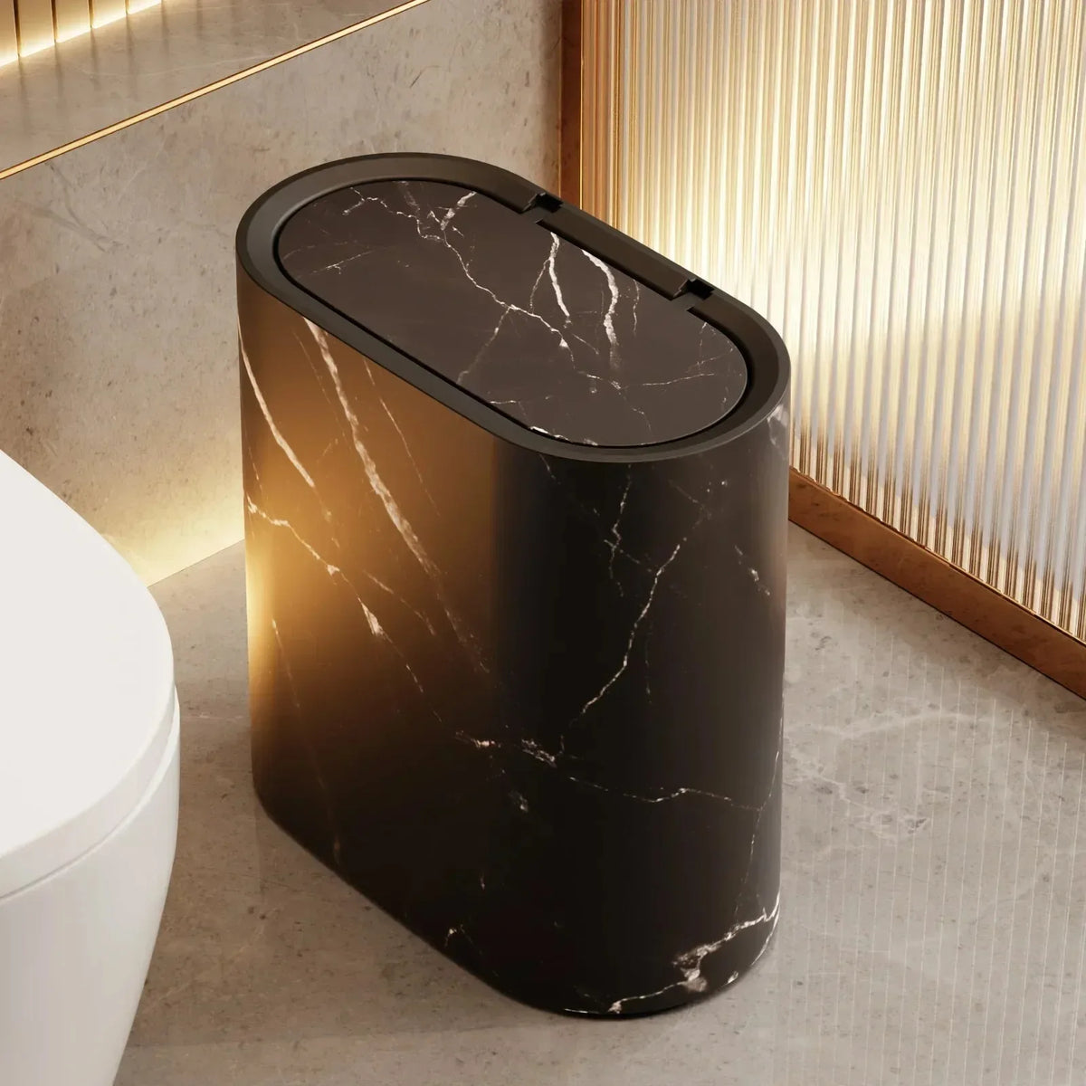 Nordic Marble Design Trash Can Boneroshop