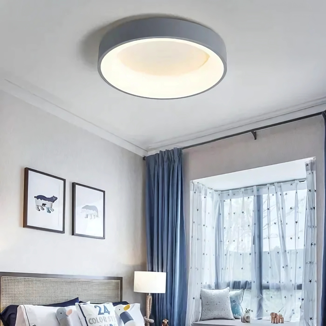 Nordic Round LED Ceiling Light – Modern Flush Mount Fixture