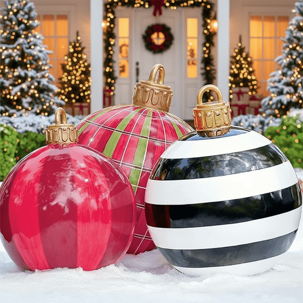 Boneroshop | Large, Weatherproof Christmas Baubles for Indoor & Outdoor Use