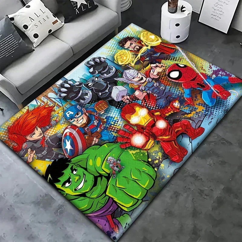 NovaPlay Superhero Kids' Rug — Soft, Cushioned, Durable Decor
