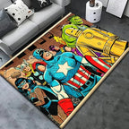 NovaPlay Superhero Kids' Rug — Soft, Cushioned, Durable Decor